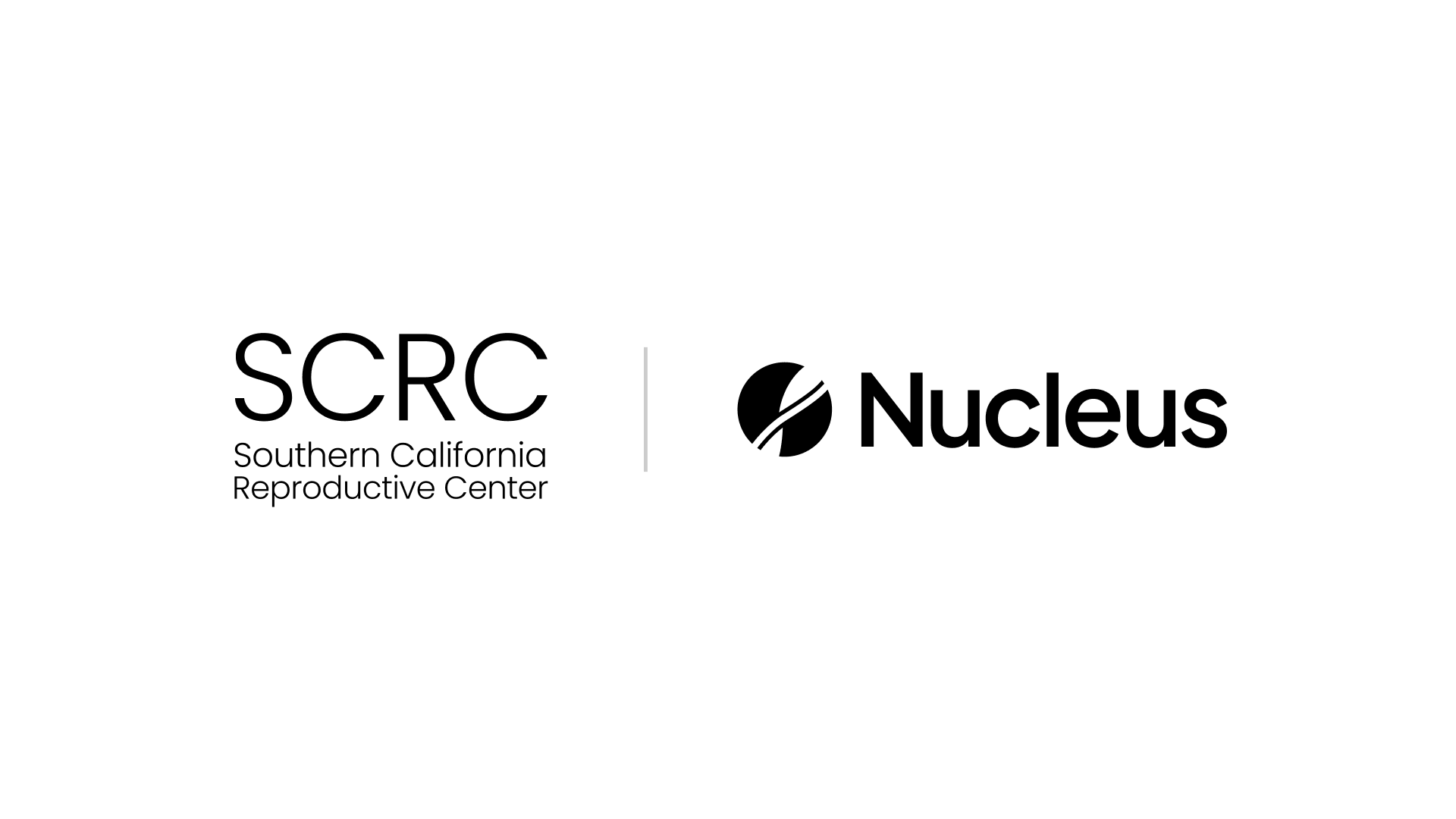 Southern California Reproductive Center x Nucleus logos