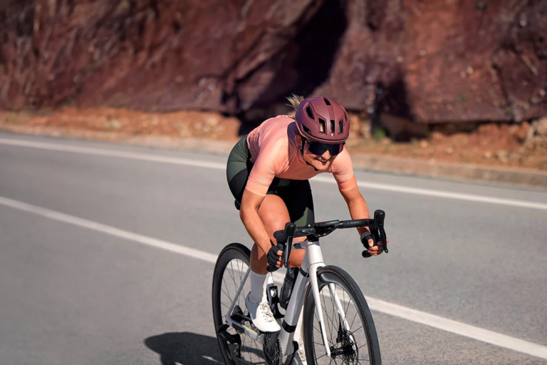 Female road cyclist