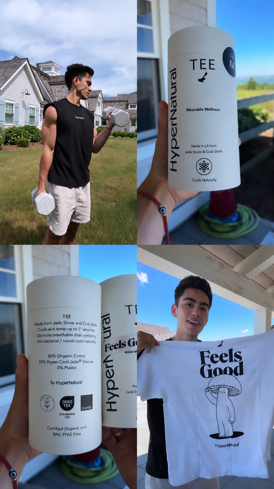 HyperNatural Wellness Tee photo collage
