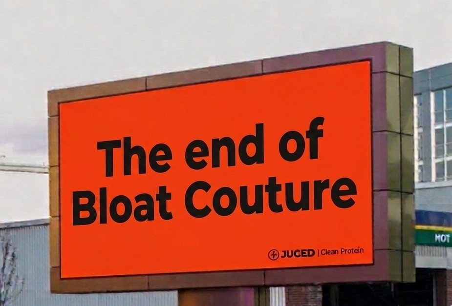 The end of Bloat Couture billboard