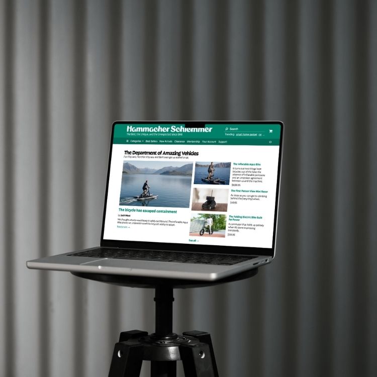 Hammacher Schlemmer website