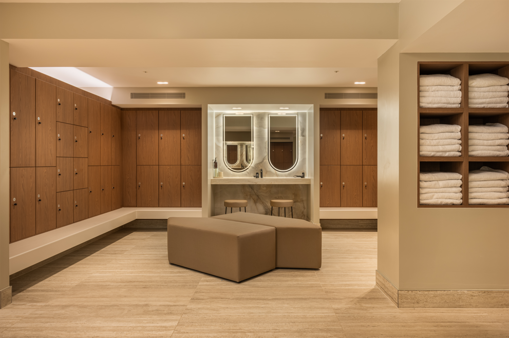 Locker room at Virgin Active Mayfair