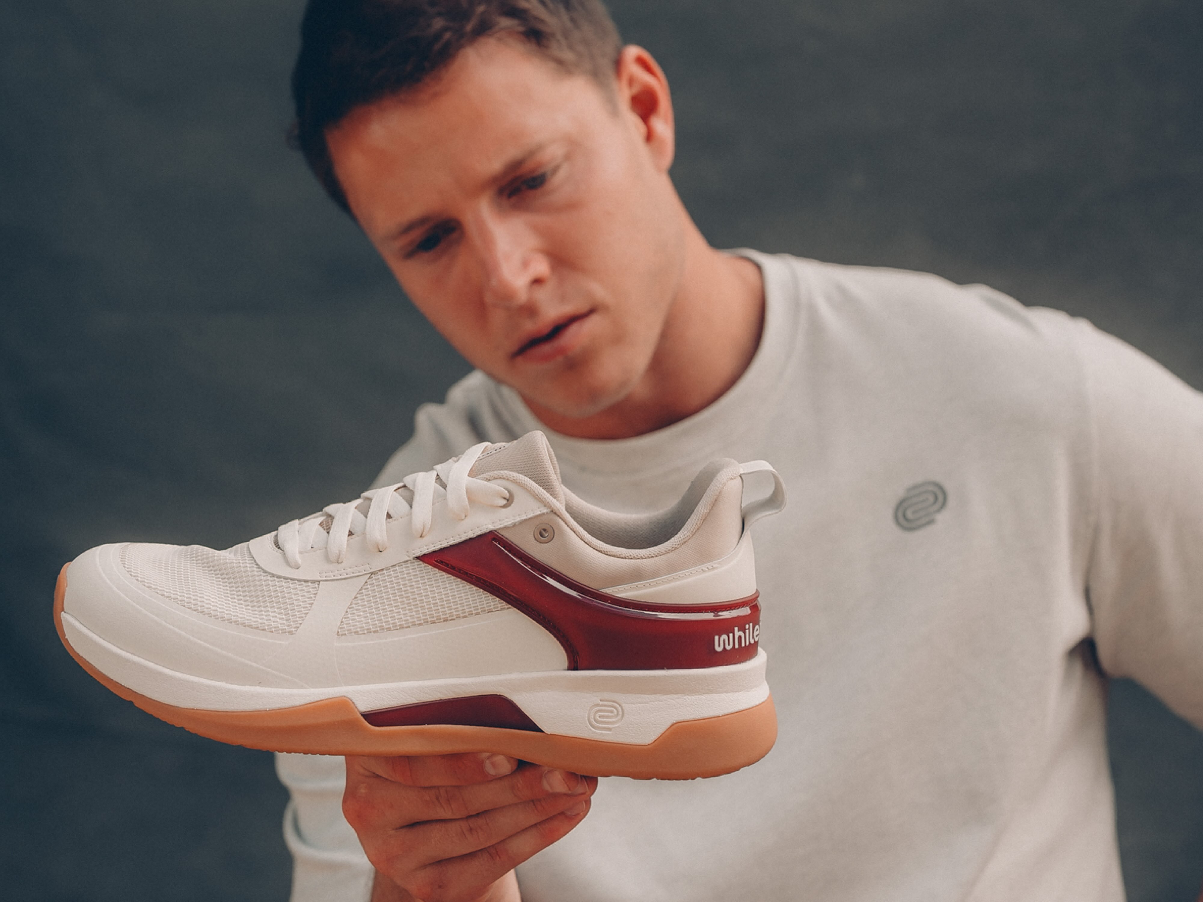 Christian McCaffrey with the CMC shoe