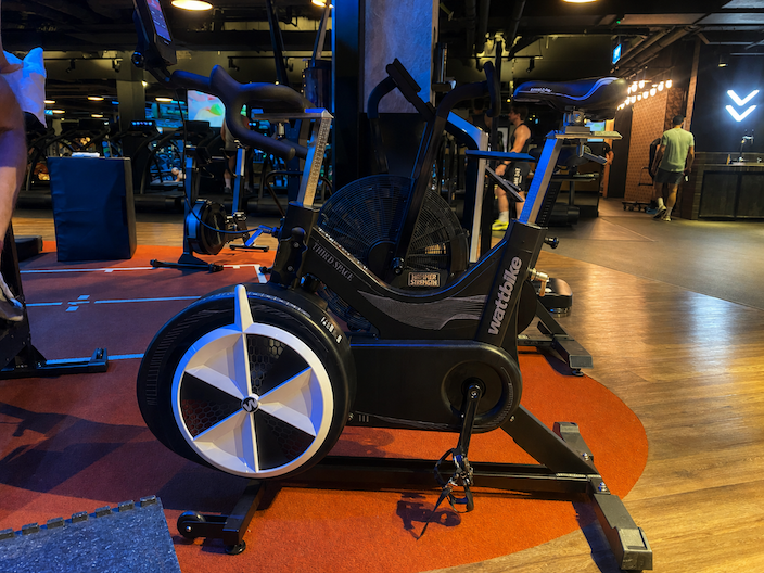 Wattbike in Third Space's cycling studio
