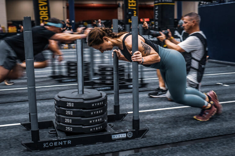 HYROX sled push