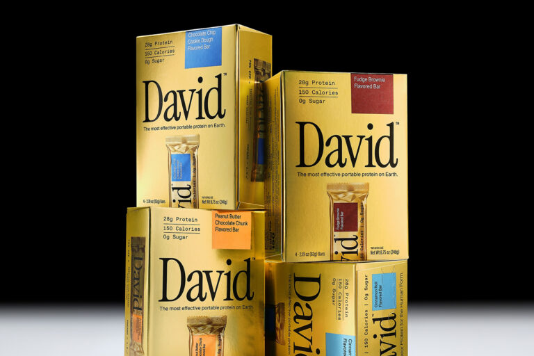 David Protein bar boxes
