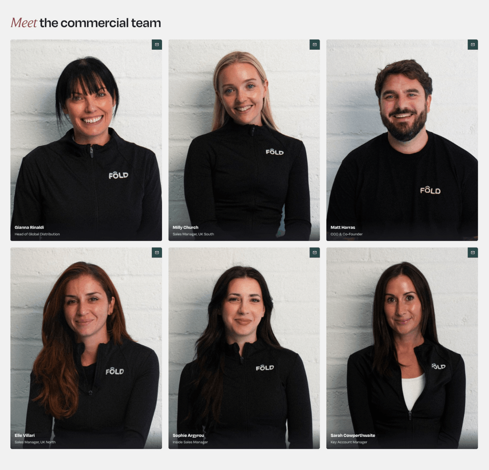 FÔLD commercial team