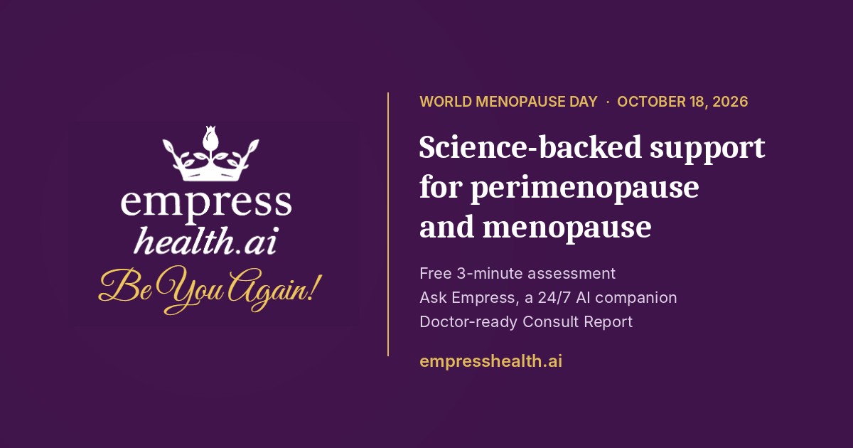 Empress Health Wold Menopause Day