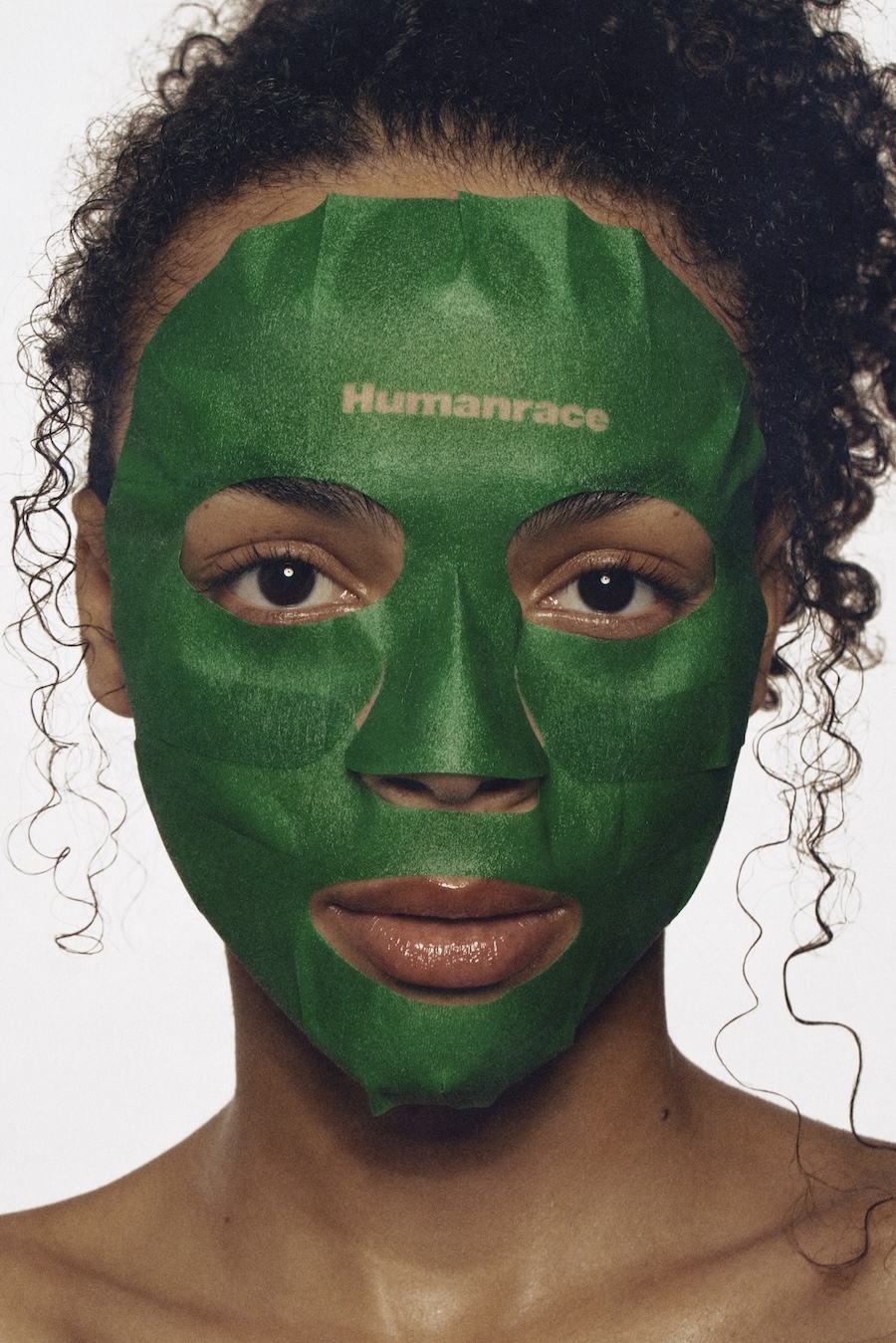 Woman wearing Humanrace face mask