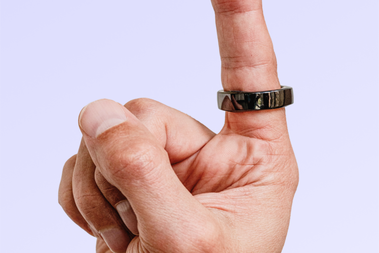 Happy Ring on finger