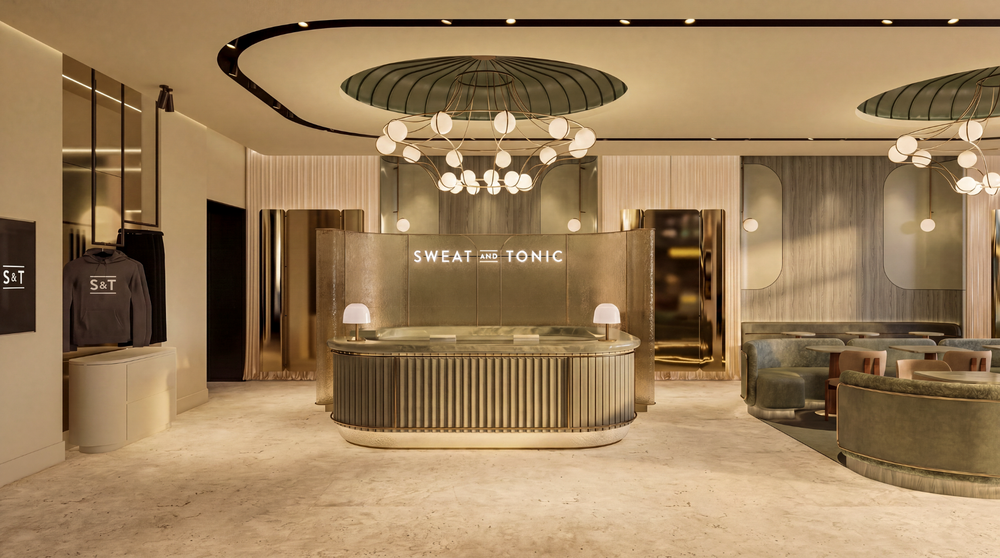 Sweat and Tonic reception area