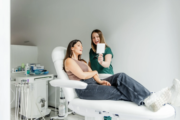 Female dental patient at Wally clinic