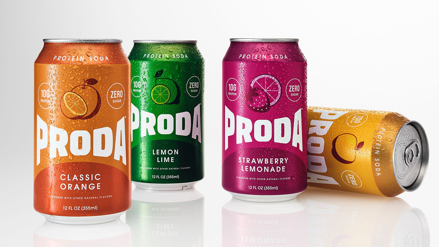 PRODA Classic Orange, Lemon Lime, Strawberry Lemonade, Golden Apple
