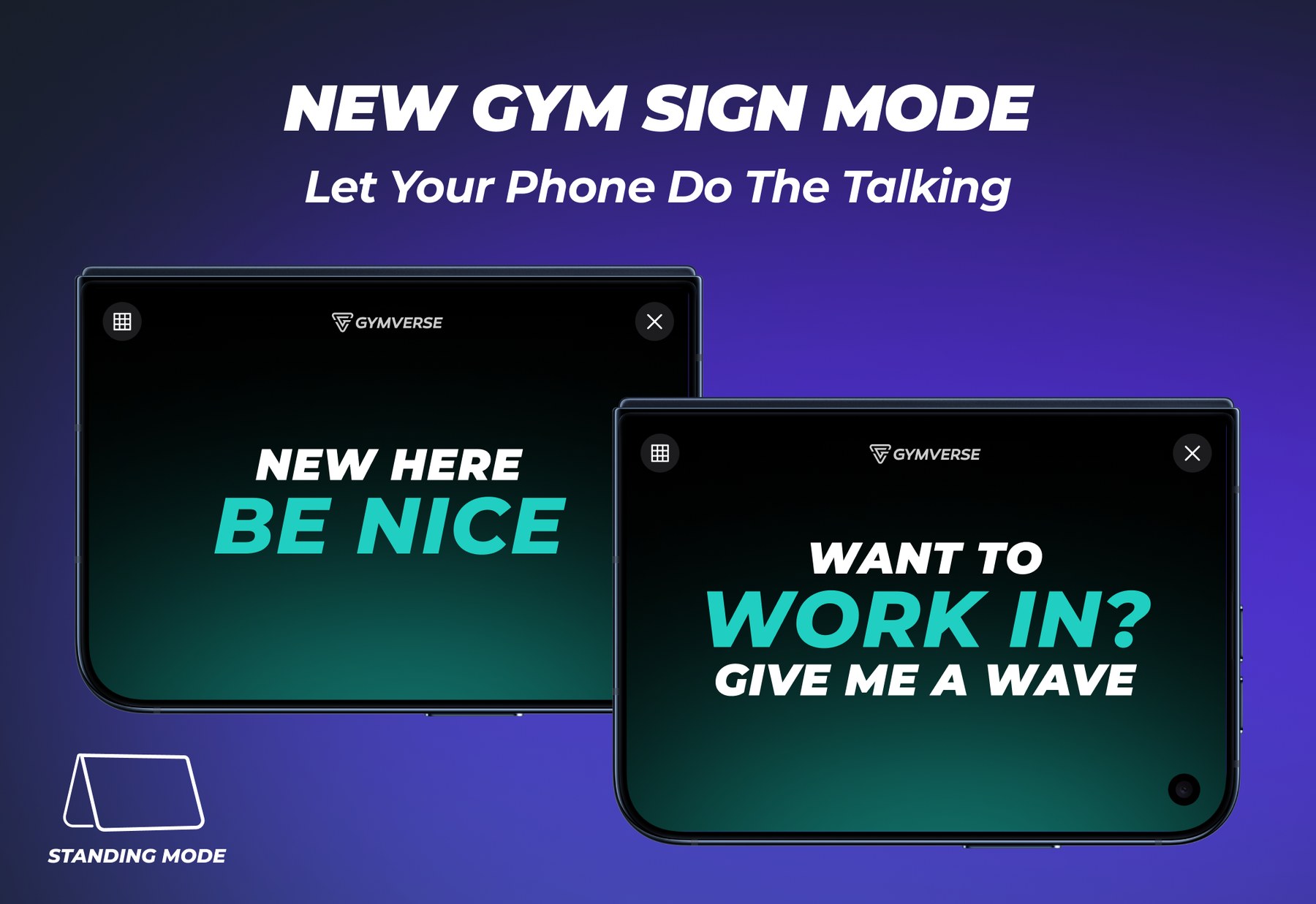 New gym sign mode examples